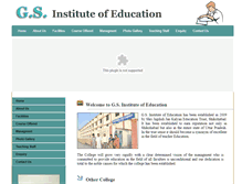 Tablet Screenshot of gscollegeshikohabad.com